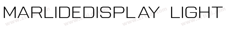 MarlideDisplay light字体转换 MarlideDisplay light字体转换